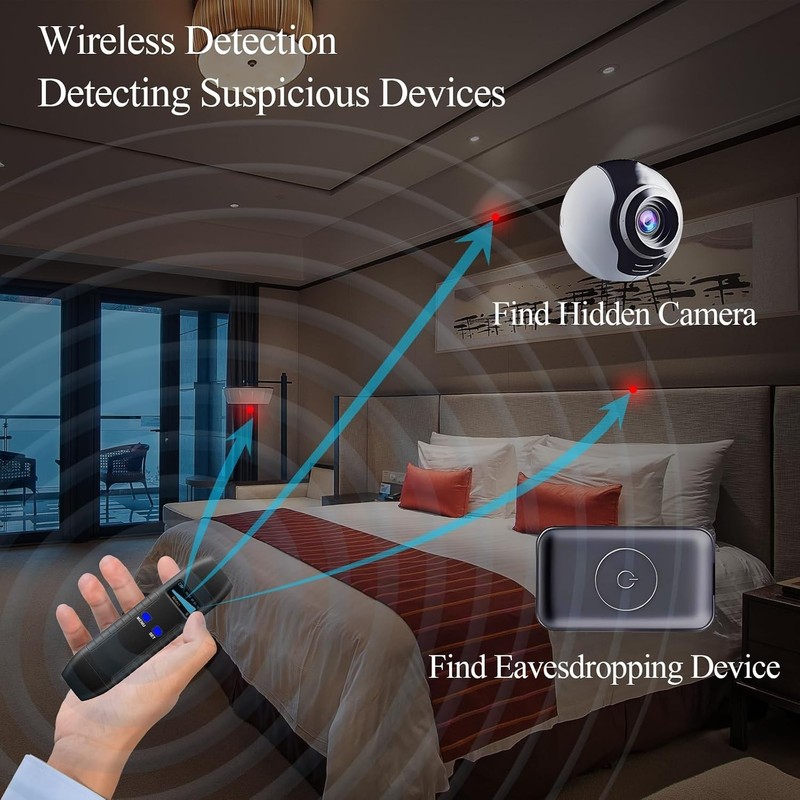 Hidden Camera Detector Anti Spy RF Bug GPS Tracker Finder Listening Device gallery
