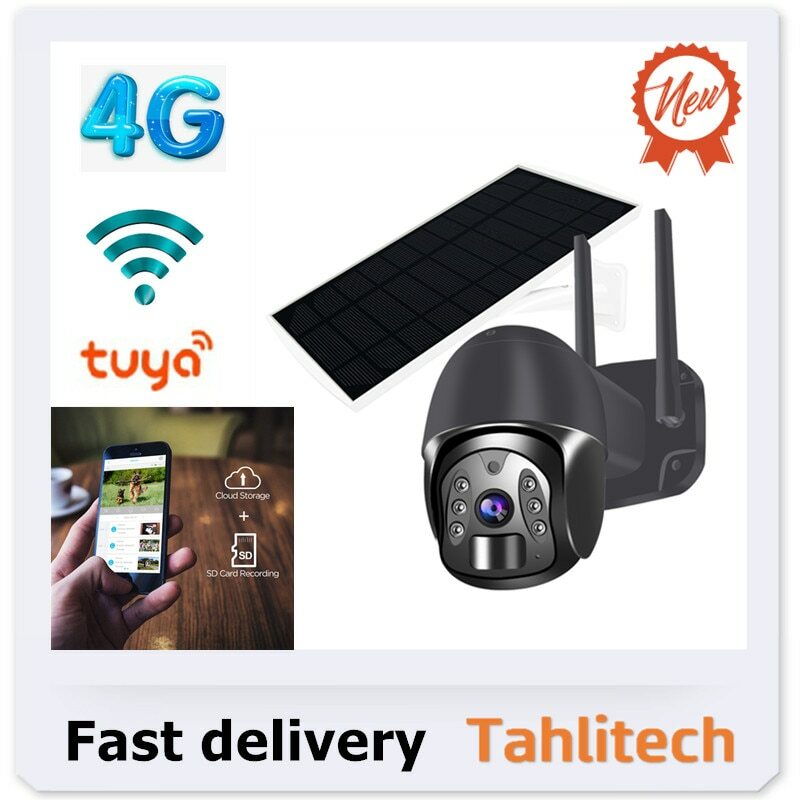24/7 WIFI / 4G PTZ Solar Powered Camera Security Home Camera Outdoor TUYA gallery