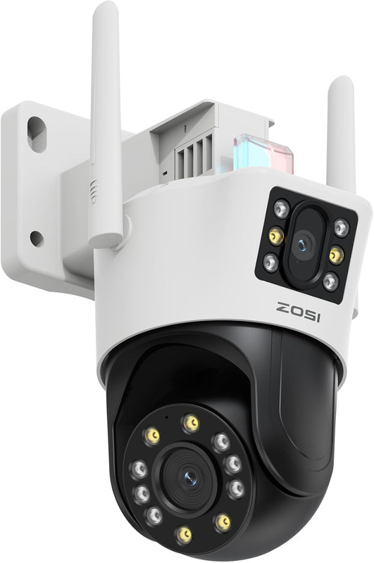 C298 4MP PT Camera Outdoor, Dual-Lens (2 X 2MP) Wired Wifi Camera | 360° View, H