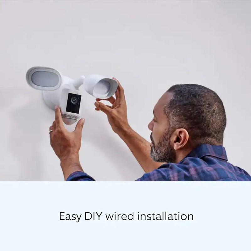 BRAND NEW Ring Floodlight Cam Wired Pro with Bird’s Eye View and 3D Motion gallery