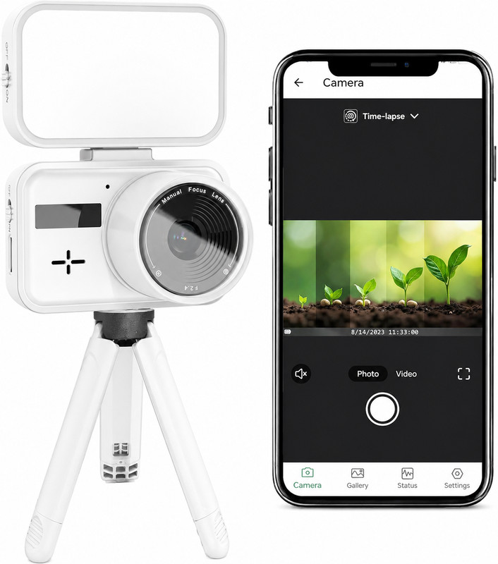 Time Lapse Camera, Timelapse Camera Wi-Fi with App Control, Color Night Vision,