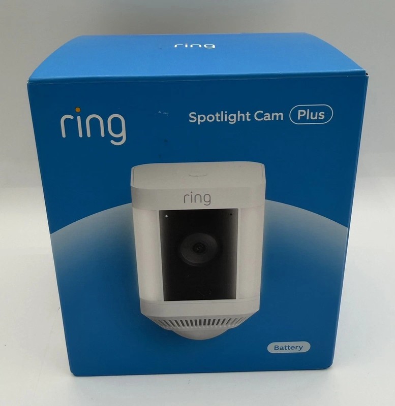 Ring Spotlight Cam Plus 1080p Security Camera White [NEW] [MSRP $150]