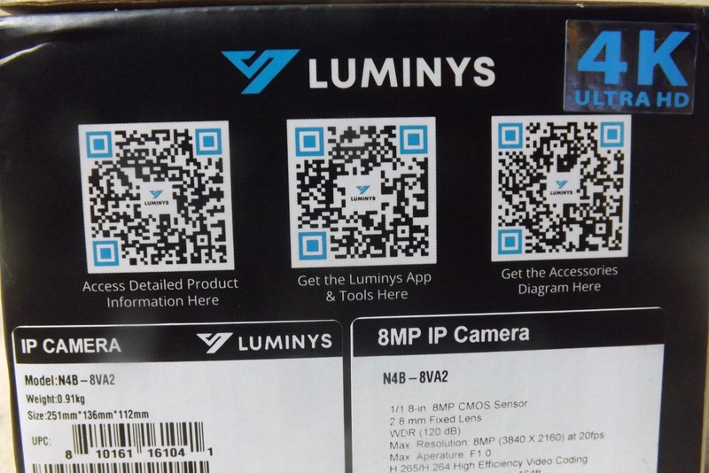 Luminys N4B-8VA2 LumiNightKing 8MP Outdoor Network Bullet Camera gallery