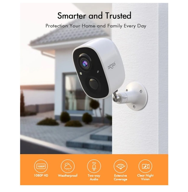 Solar Security Cameras Outdoor, 2K Battery Powered gallery