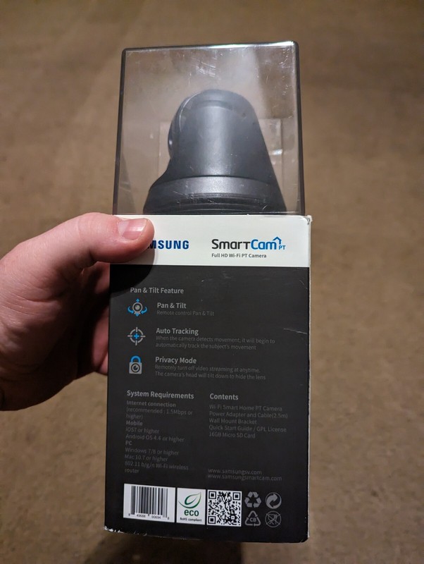 SAMSUNG SNH-V6410PN SmartCam PT 1080p Pan/Tilt Full HD Wi-Fi IP Camera KGEAR gallery