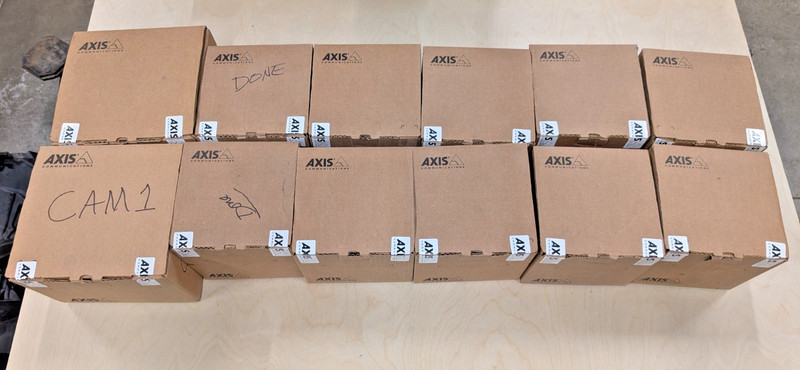 Lot of (12) – Axis M3024-LVE Indoor/Outdoor Network Security Camera – Used