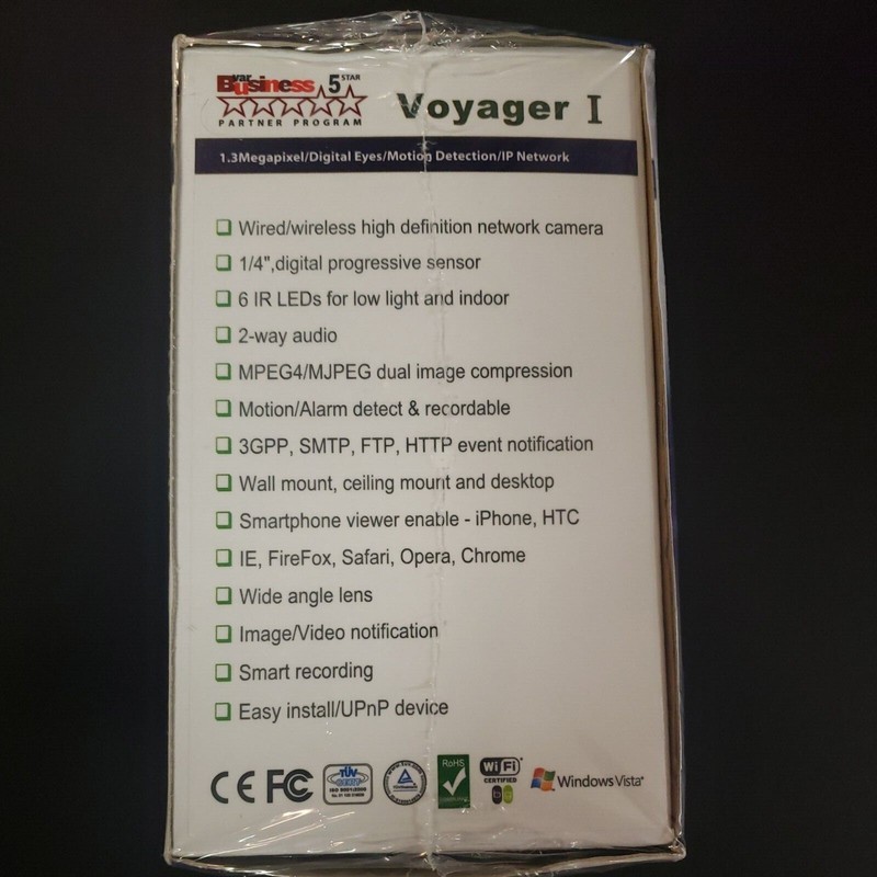 Sealed ASANTE Voyager 1 1.3 Megapixel Security Camara High Definition Day/Night gallery