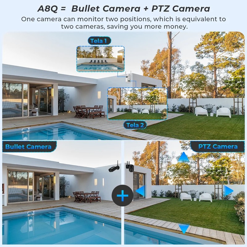 8MP PTZ WiFi IP Camera Security Protection Night Vision CCTV Surveillance Camera gallery