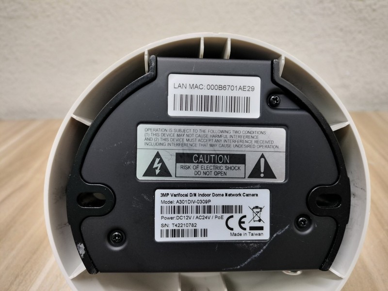 3MP Varifocal D/N Indoor Dome Network Camera (A301DIV-0309P) gallery