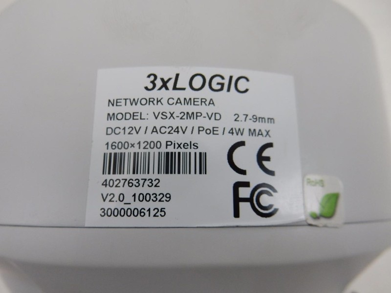 3xLogic VSX-2MP-VD 2MP Outdoor Vandal Dome Day/Night IP POE Camera gallery