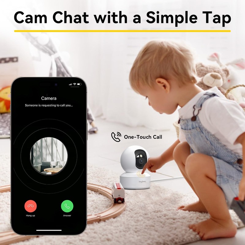 Camara De Seguridad 2K Para Mascotas WiFi Con Vision Nocturna Y Audio gallery