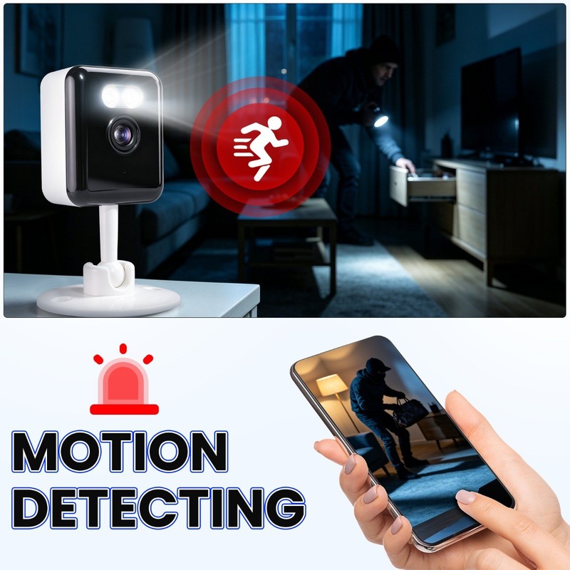 5G Wifi Home Security Camera Color Night Vision Cam 3MP2K Baby Pet Car Monitor gallery