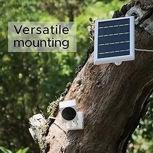 Solar Panel Compatible Wyze Cam Outdoor Continous Charging V2 Power 2 Pack NEW gallery