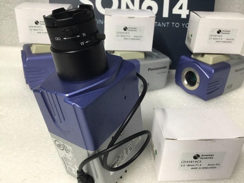 Panasonic WV-CP484 Surveillance Color Camera W/ 540TVL 3.5-8mm New Lens TESTED! gallery