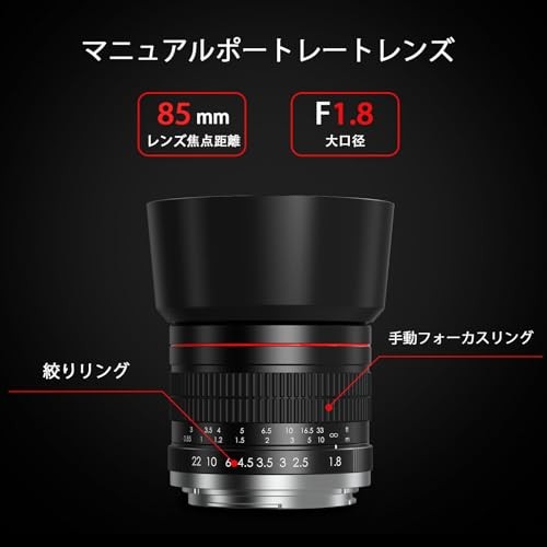 Lightdow for Canon EF Lens 85mm F1.8 Large Aperture Prime/Medium Telephoto Lens gallery