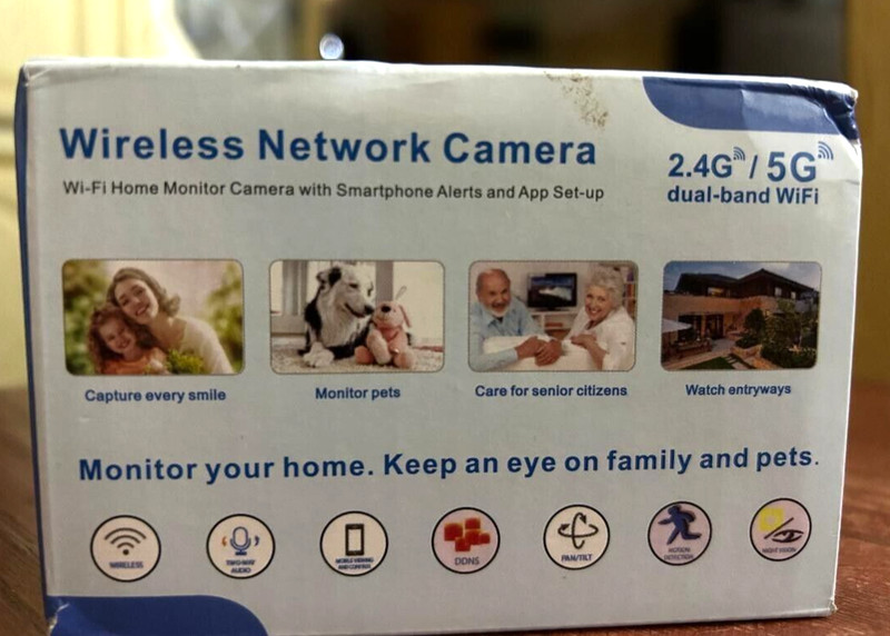 TERUHAK Wireless Network Camera 1080P 2.4G-5G HD Dual-Band WiFi / Night Vision gallery