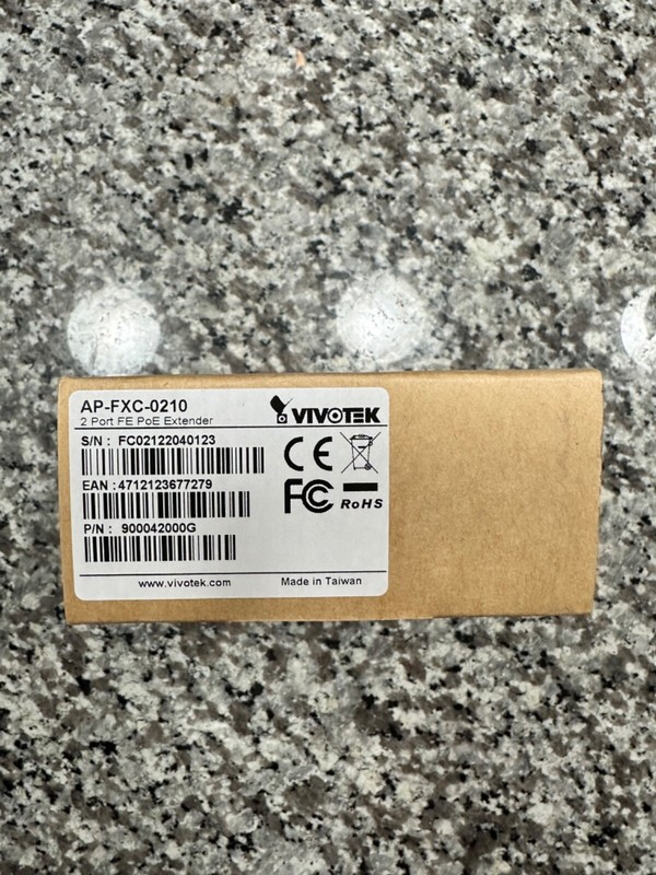 Vivotek AP-FXC-0210 2 Port Indoor FE PoE Extender