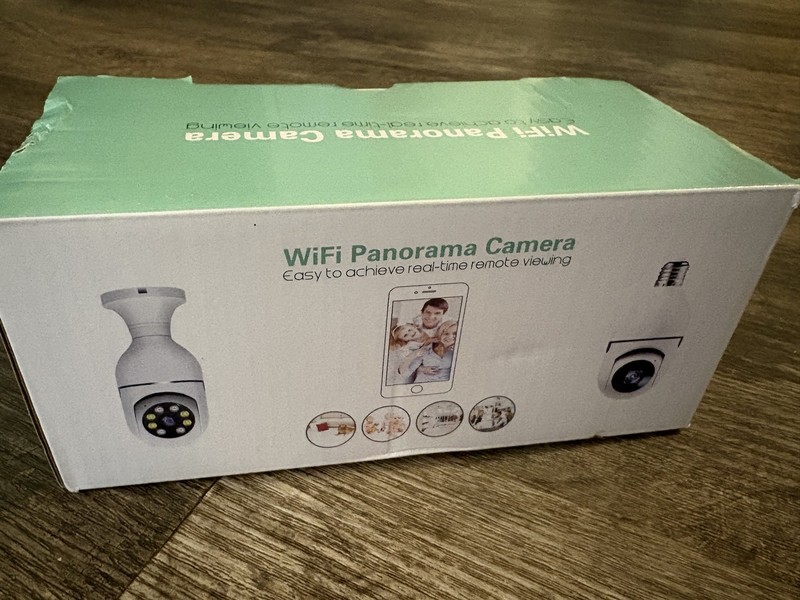 360° View NEW IN BOX Wifi Panorama Camera Model YIIOT E27 White HD SMART CAMERA