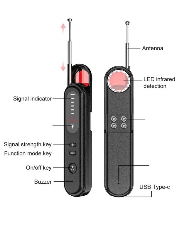 Hidden camera detector, portable wireless camera detector No wireless sign New gallery
