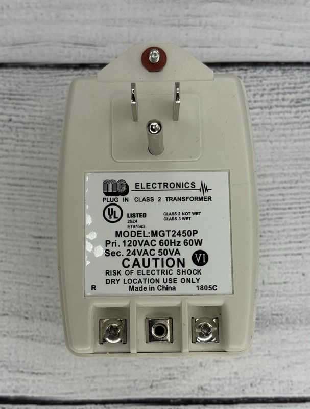 MG Electronics MGT2412DV Dual Voltage Plug-In Transformer USA