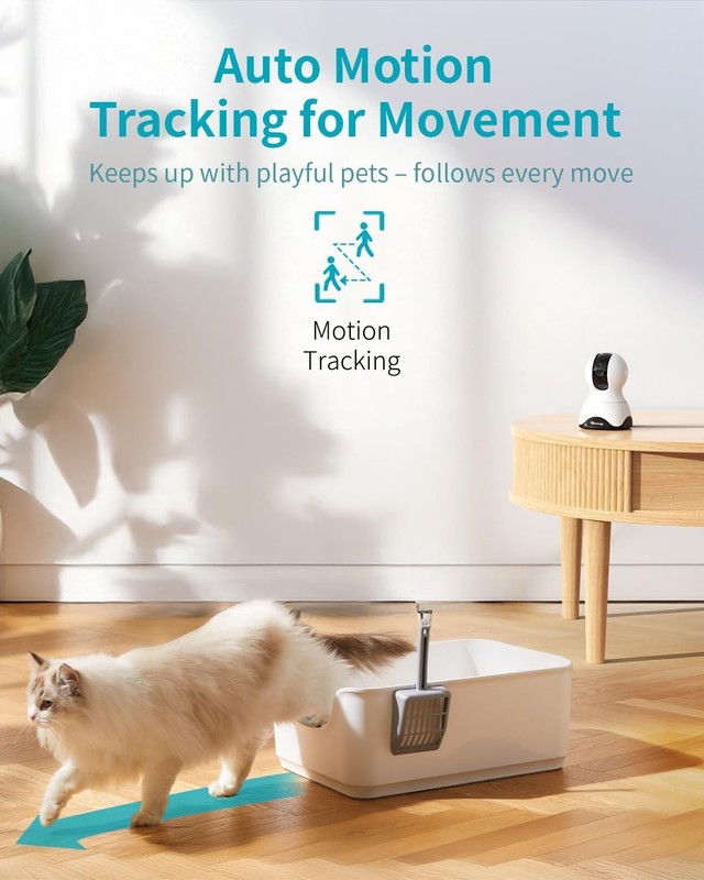 Secure Home with 4MP WiFi Camera: Motion Tracking, Night Vision & App Control gallery