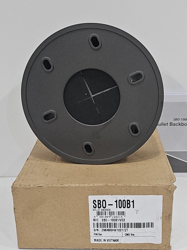 Hanwha Techwin SBO-100B1 Network Bullet Camera Genuine OEM Mounting Back Box gallery