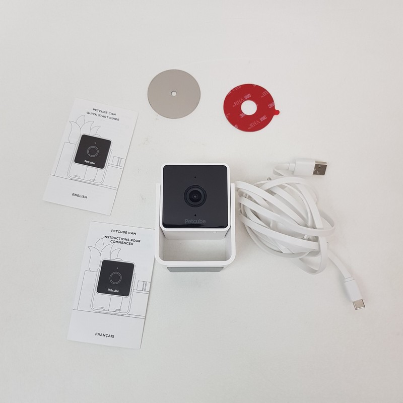 Petcube Cam Pet Monitoring Camera with Built-in Surveillance – 1080p HD – White