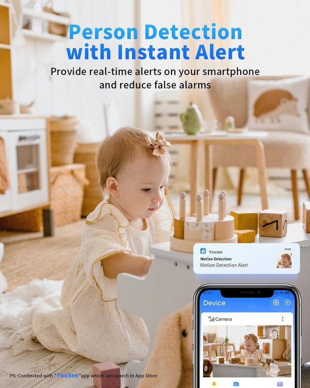 2K Indoor Security Cameras 5G 2.4G AI Voice Change 2-Way Talk 24/7 SD gallery