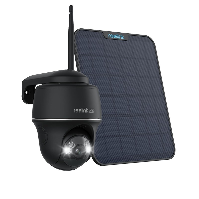 4K Wireless Solar Security Camera 360° Pan Tilt No Monthly Fee for Outdoor Use