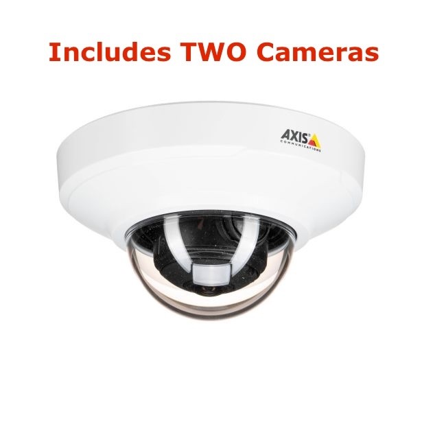 TWO Axis M3066-V M30 Mini Dome Indoor/Outdoor Security Cameras – TWO CAMERAS