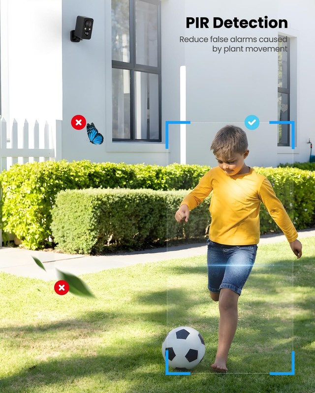 2Packs Security Cameras Wireless Outdoor: 180° Horizontal Cameras for Home Se... gallery