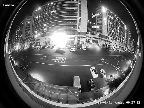 Real HD 5MP TVI Analog Camera 180° Wide Viewing Angle Fisheye Dome BNC Camera gallery