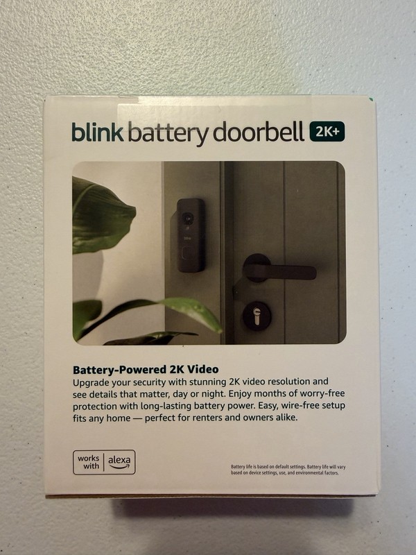 Blink - Battery Doorbell 2K+ Sync Module Core included Wireless Video Doorbell gallery