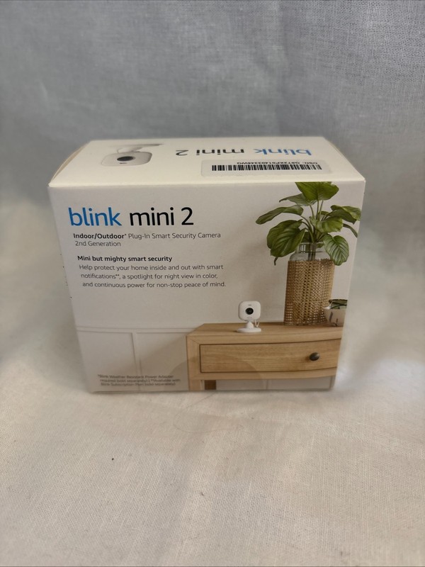 Blink mini 2 Indoor/Outdoor Plug In Smart Camera 2nd Generation NEW in Box gallery