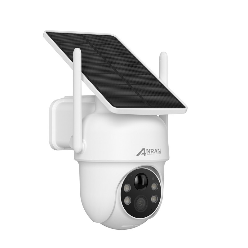 ANRAN Outdoor Solar Security Camera CCTV Wireless WiFi 360° PTZ Home Audio