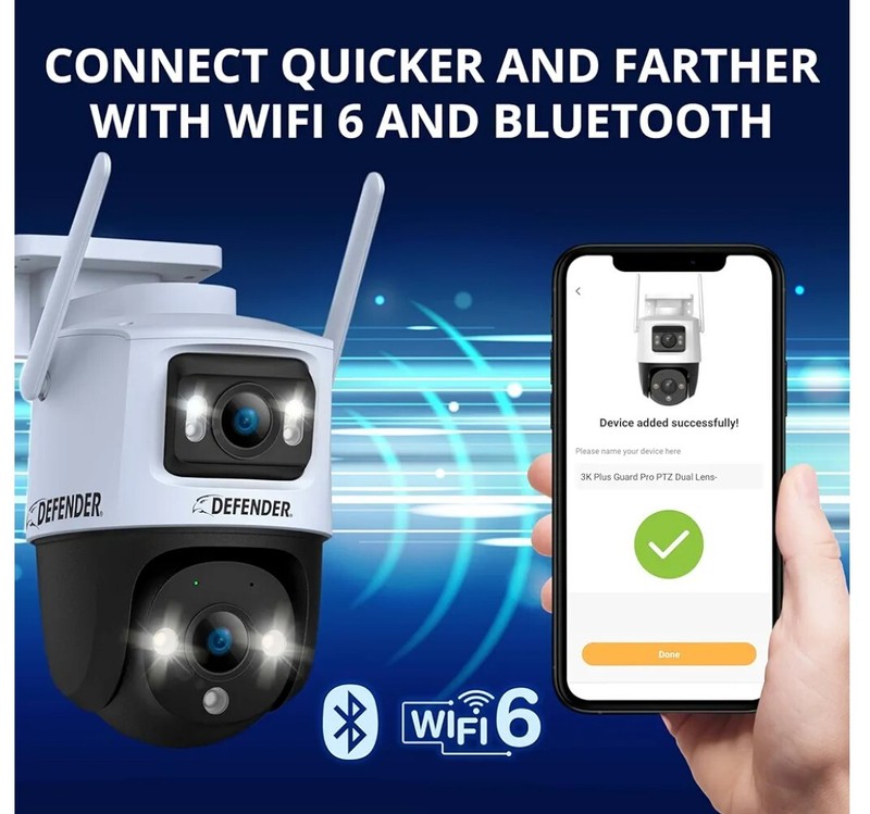 Dual Lens Pan, Tilt, Zoom SMART AI Auto Tracking Unrivaled 3K PLUS Quality gallery