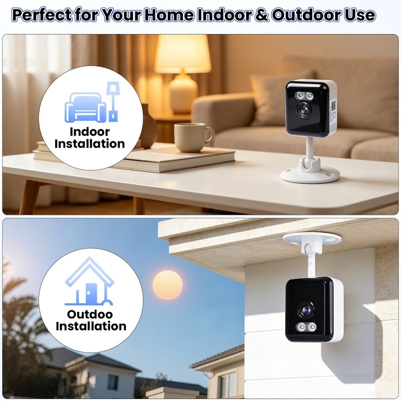 2K Dual Band WiFi Home Security IP Camera Color Night Vision Baby Pet Monitor US gallery