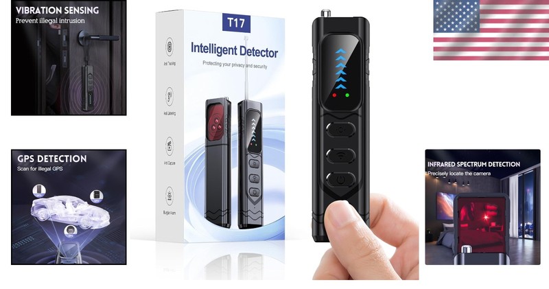 Portable Anti-Spy Detector with 5-Level Sensitivity for Travel & Home Security gallery