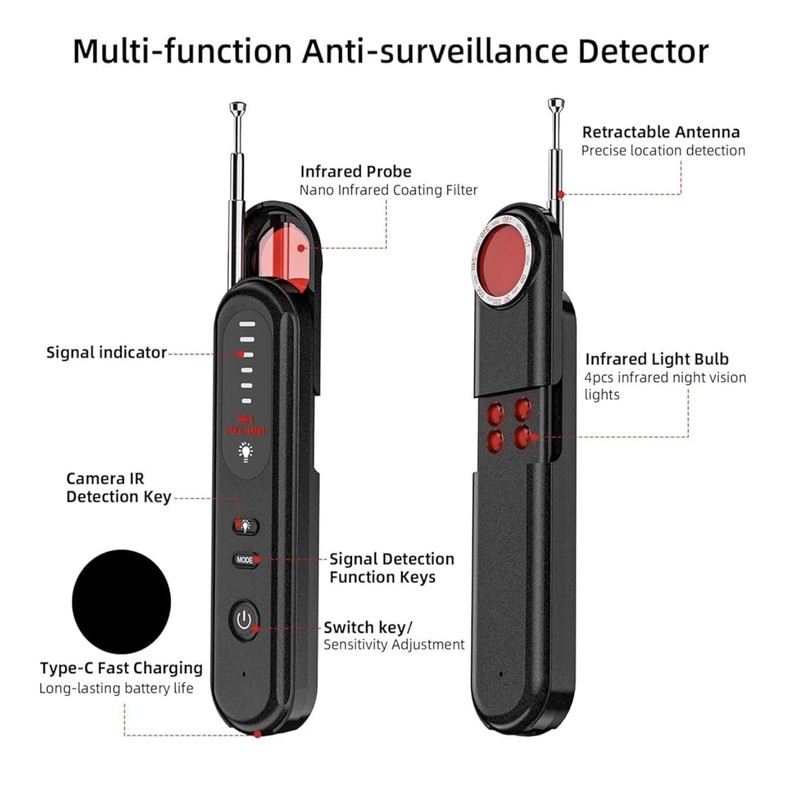 Hidden Camera Detector Camera Finder - Tracker Detector - Bug Sweeper gallery