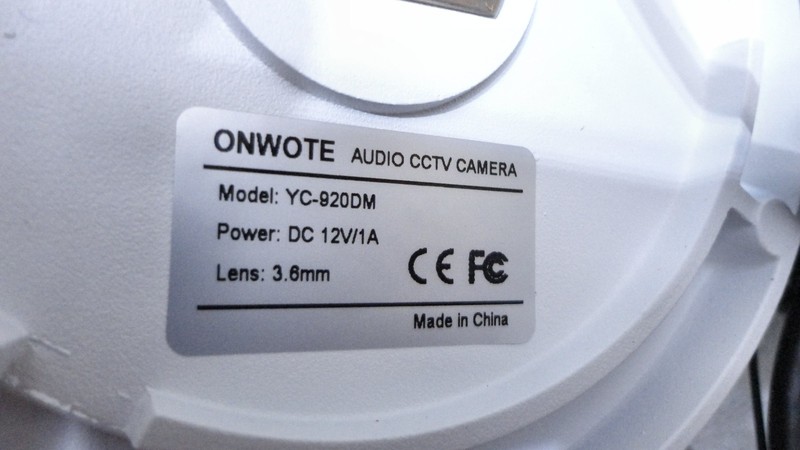 ONWOTE 5MP PoE Security DOME Camera / 100ft IR / Audio / POE / Cable Included gallery
