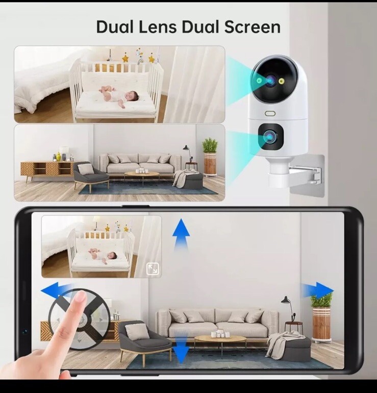 4K PTZ wireless IP camera 5G WiFi Dual lens, 1296p, N.Vision,Track, Motion&Audio gallery