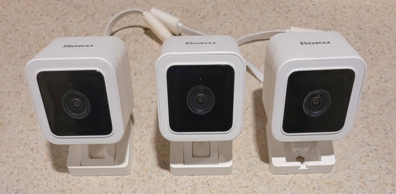 Roku Indoor Cameras 3 Pk Used