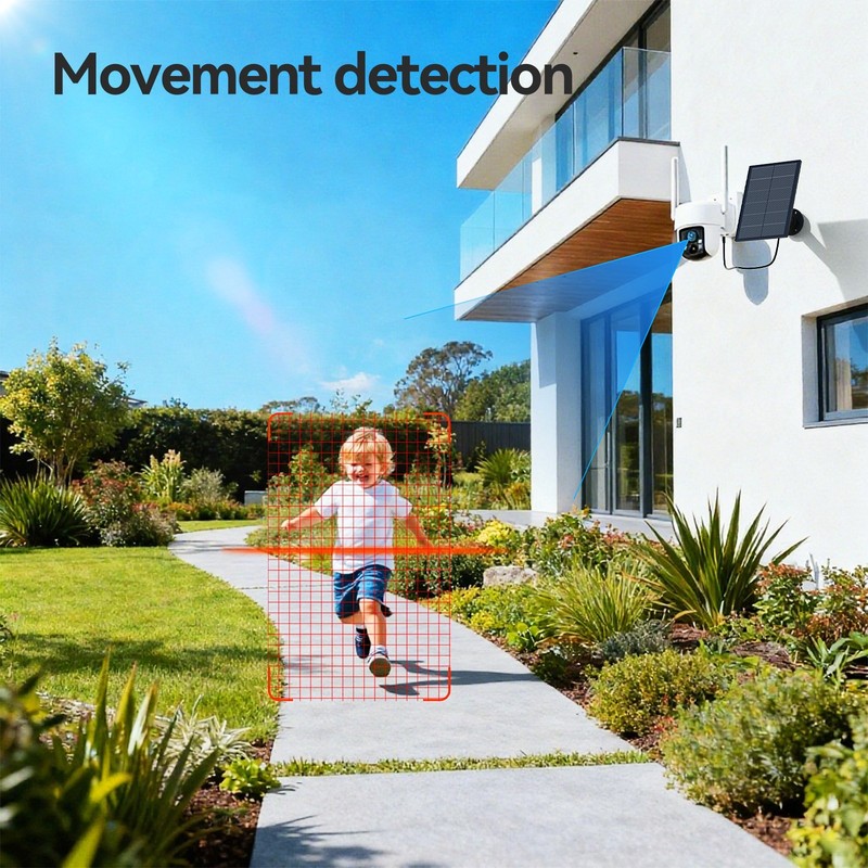 TMEZON 4MP HD Solar Battery Powered Camera Wireless Security Sys 2K PTZ Outdoor gallery