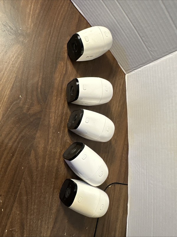 Lot of 5 Netgear Arlo Pro VMC4030 Wireless Security Cameras Untested gallery