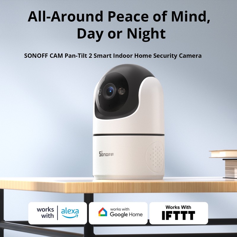 SONOFF IP WiFi Smart Indoor Home Security Camera 360° Panoramic Human Detection gallery