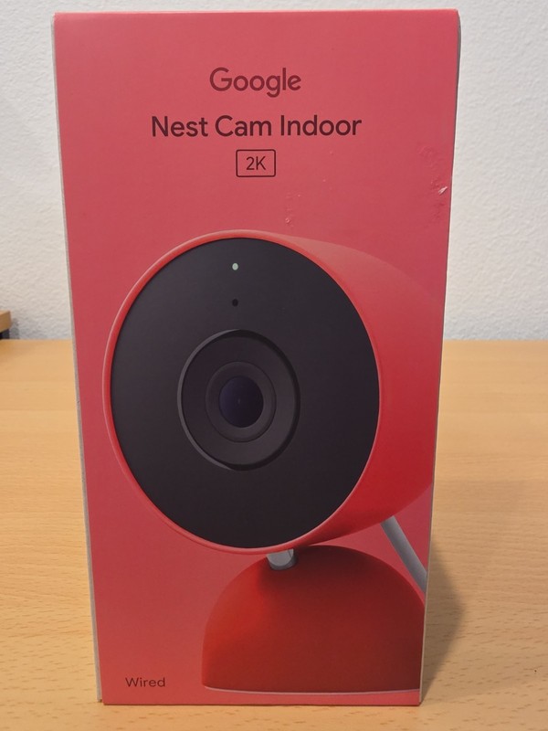 Lot of 2 Google – Nest Cam Indoor (wired, 3rd gen) Latest Model 2K Video BERRY