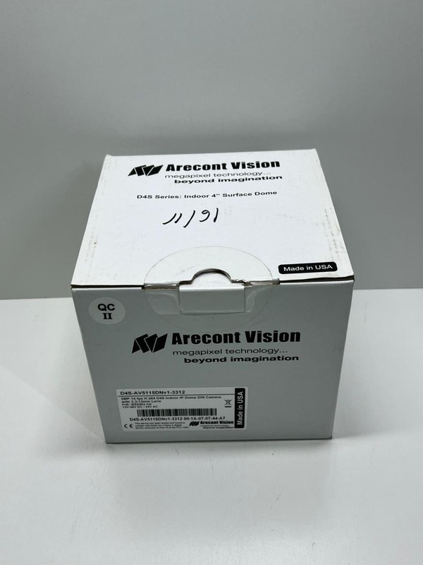 Arecont Vision D4S-AV5115DNv1-3312 5MP Indoor IP Dome Security Camera PoE – New gallery