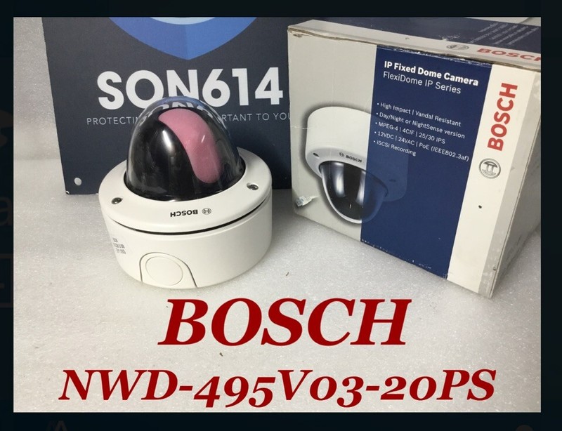 Bosch NWD-495V03-20P IP FLEXIDOME Security Color Camera W/3~9MM 12VDC/24VAC/POE