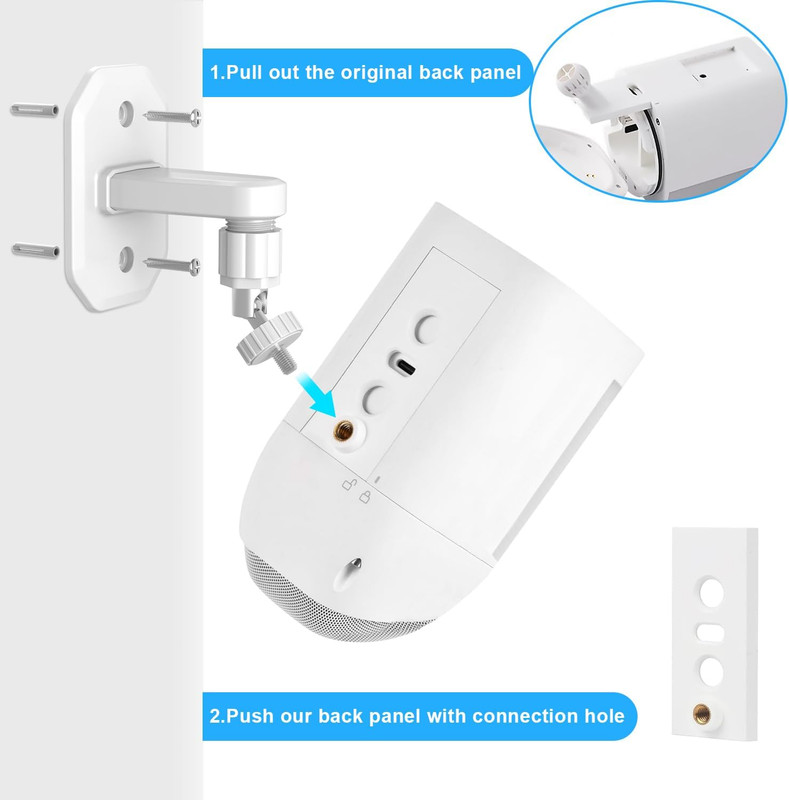 1 Pack Adjustable Wall Mount for Ring Spotlight Cam Battery/Cam Plus/Pro (Batter gallery
