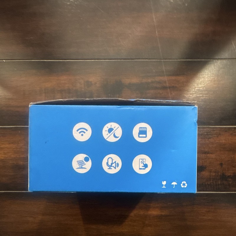 Solar Powered IP/Wi-Fi Surveillance Camera Motion Night Vision Blue X004BGN9A3 gallery